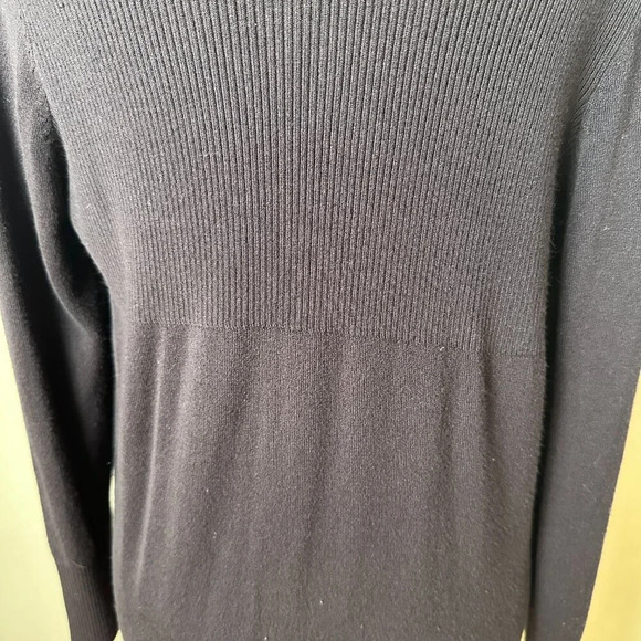 OLIVIA SKY Brown Ribbed Open Knit Cardigan size medium - Picture 6 of 9